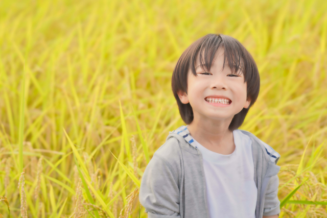 笑顔の男の子